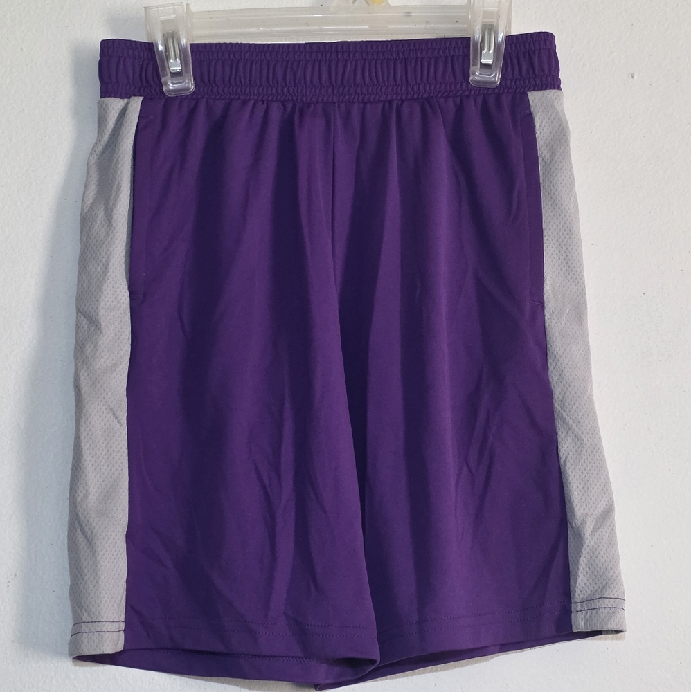 Athletic Works Purple and Gray Shorts (0236)